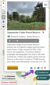 10.6. Landmark Information Panel (Social Media Buttons)